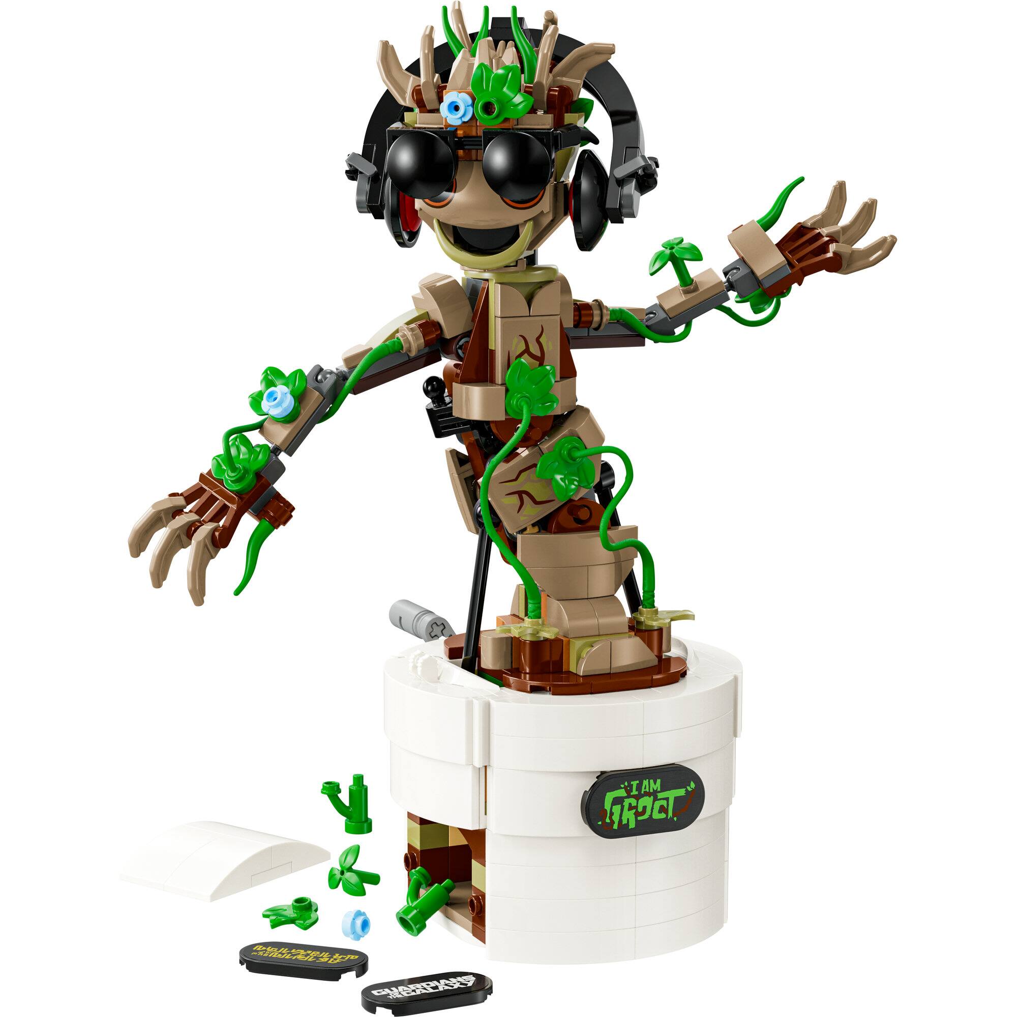 LEGO® Marvel Dancing Groot Buildable Animated Toy 76297